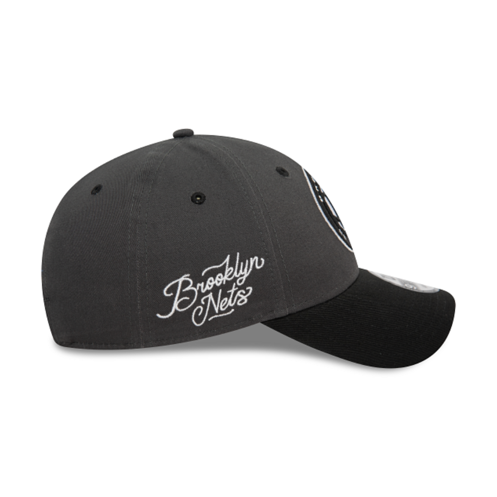 New Era - 9Forty NBA Side Patch Brooklyn Nets Cap - Grey/Black